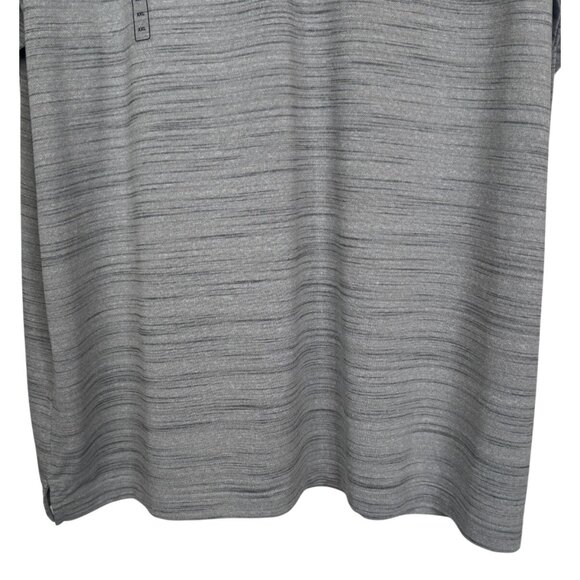 NWT Walter Hagen XXL Mens Grey Striped Polo Shirt Lightweight Breathable - Picture 7 of 15